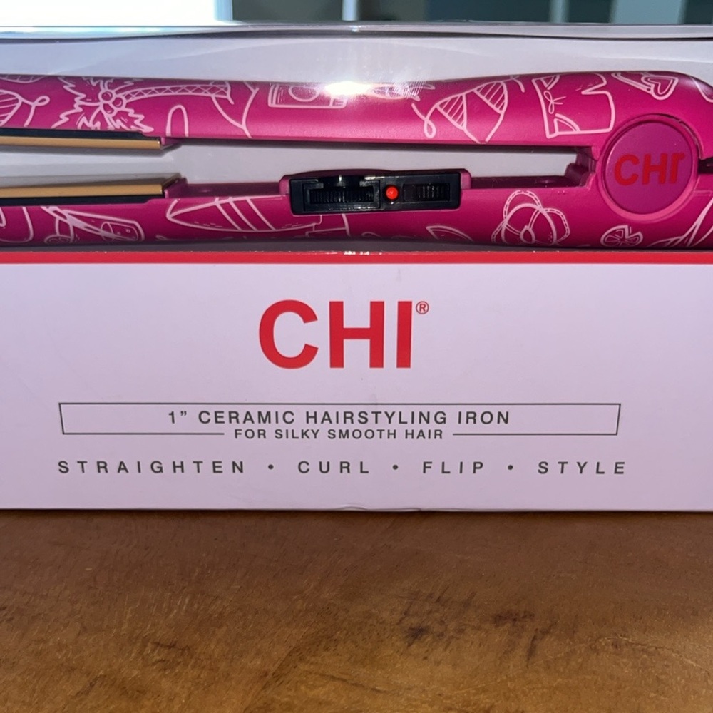 CHI Limited Edition See You At The Beach 1” Ceramic Flat Iron Pink